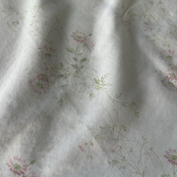 Schweitzer Linens Hemstitch Standard Pillowcase Sham Pink Hem Embroidery Italy - Picture 4 of 16